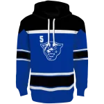 personalized georgia state panthers striped pattern blue hoodie best selling