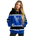 personalized georgia state panthers striped pattern blue hoodie best selling