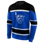 personalized georgia state panthers striped pattern blue hoodie best selling