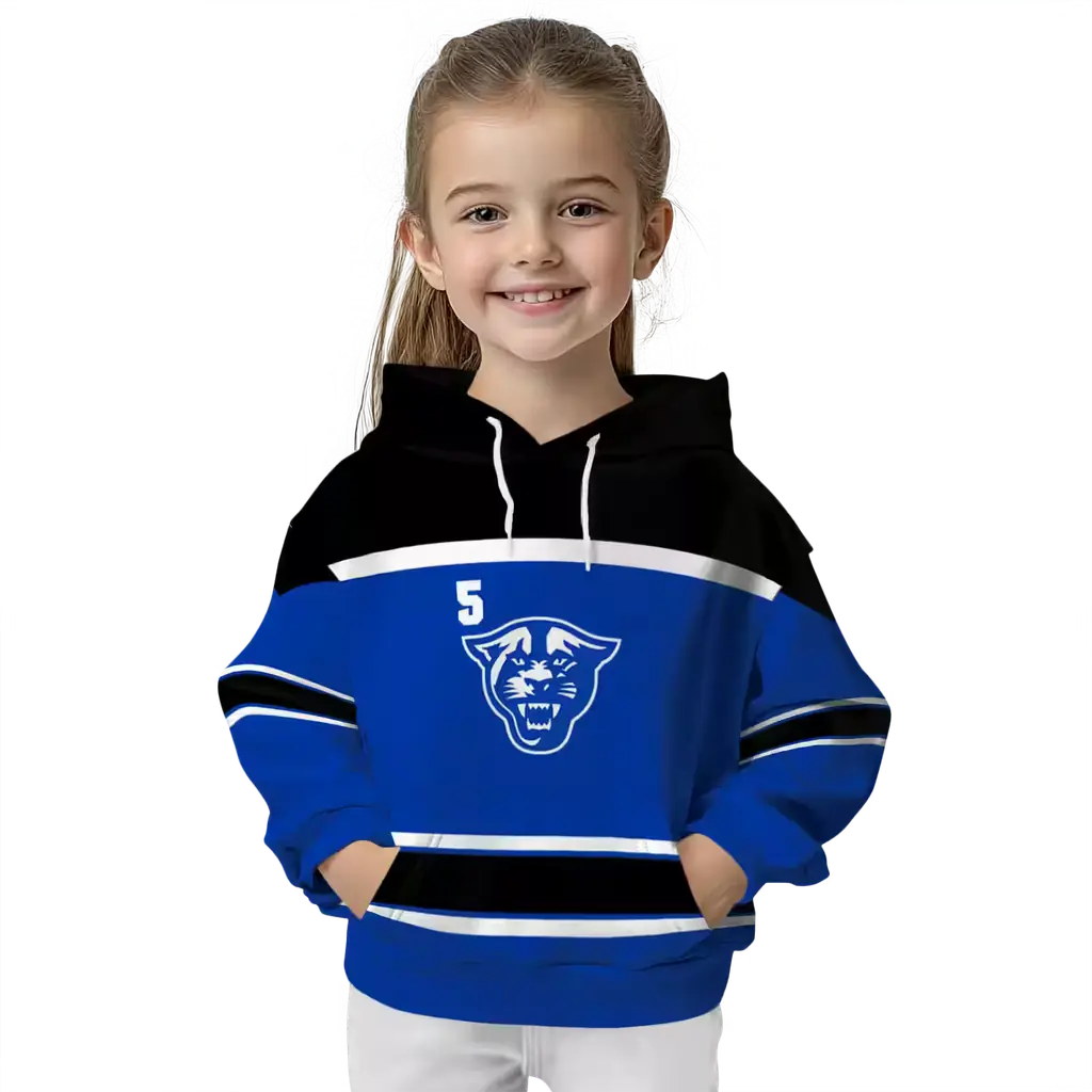 personalized georgia state panthers striped pattern blue hoodie top rated personalized georgia state panthers striped pattern blue hoodie top rated