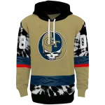 personalized georgia tech yellow jackets grateful vibes gold hoodie best selling