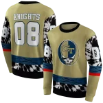 personalized georgia tech yellow jackets grateful vibes gold hoodie best selling