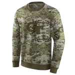 personalized georgia tech yellow jackets military style hoodie best selling