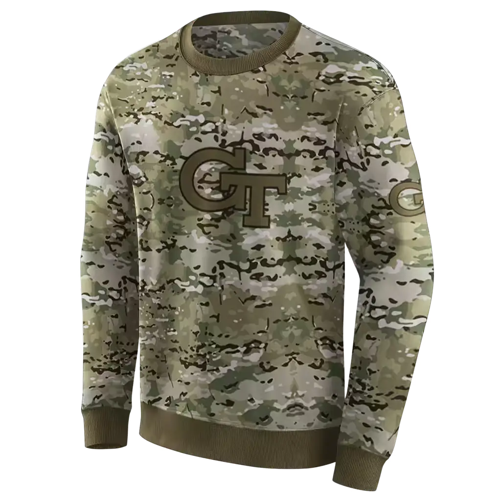 personalized georgia tech yellow jackets military style hoodie new arrival personalized georgia tech yellow jackets military style hoodie new arrival