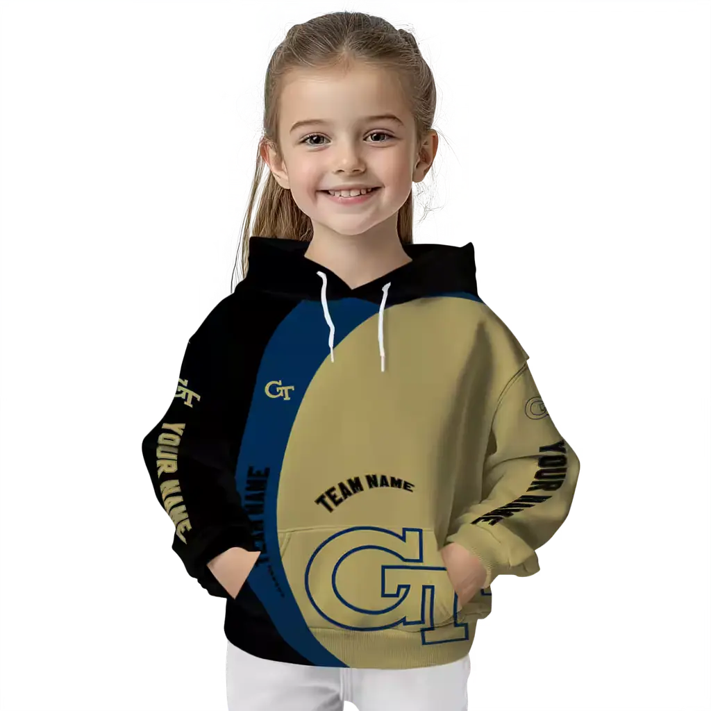 personalized georgia tech yellow jackets minimalist design gold black hoodie top rated personalized georgia tech yellow jackets minimalist design gold black hoodie top rated
