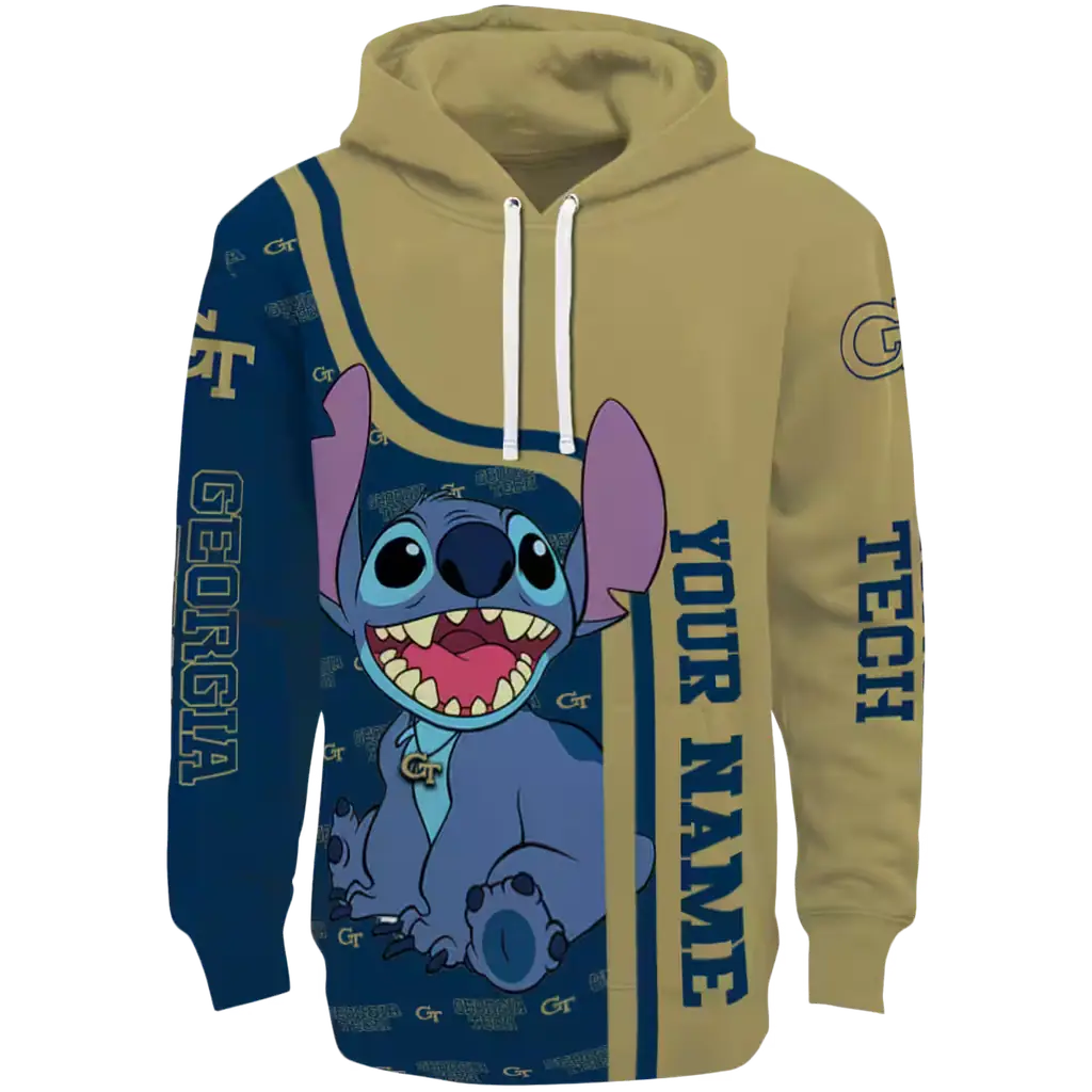 personalized georgia tech yellow jackets stitch gold hoodie best selling personalized georgia tech yellow jackets stitch gold hoodie best selling