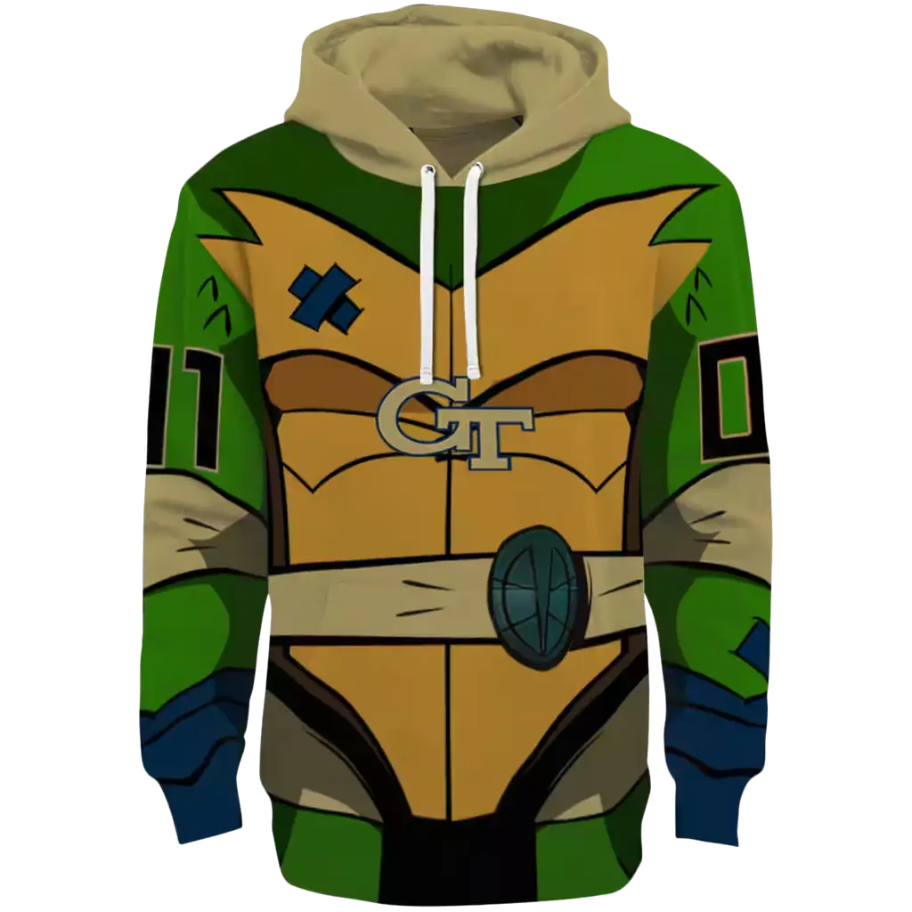 personalized georgia tech yellow jackets superhero armor gold green hoodie best selling personalized georgia tech yellow jackets superhero armor gold green hoodie best selling