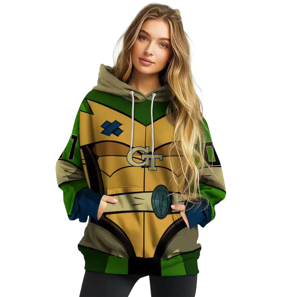 personalized georgia tech yellow jackets superhero armor gold green hoodie high quality personalized georgia tech yellow jackets superhero armor gold green hoodie high quality