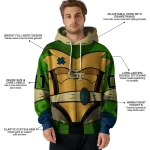 personalized georgia tech yellow jackets superhero armor gold green hoodie best selling