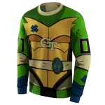 personalized georgia tech yellow jackets superhero armor gold green hoodie best selling