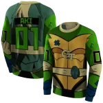 personalized georgia tech yellow jackets superhero armor gold green hoodie best selling
