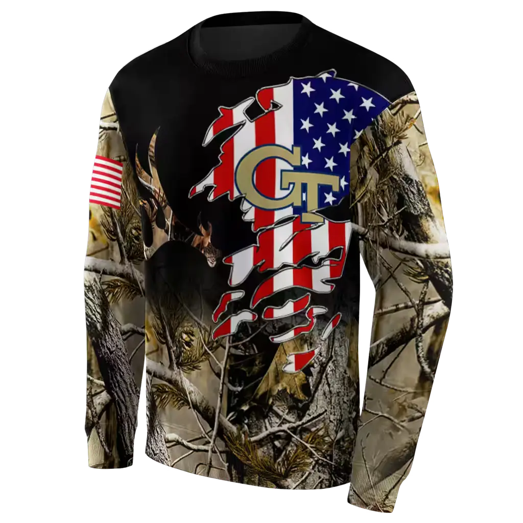 personalized georgia tech yellow jackets tree camo hoodie new arrival personalized georgia tech yellow jackets tree camo hoodie new arrival