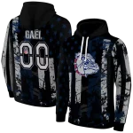 personalized gonzaga bulldogs distressed flag blue black hoodie best selling