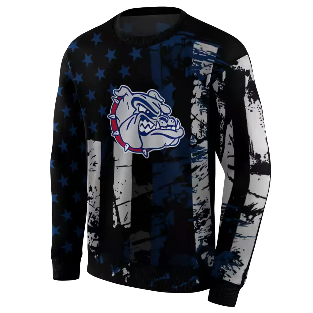 personalized gonzaga bulldogs distressed flag blue black hoodie new arrival personalized gonzaga bulldogs distressed flag blue black hoodie new arrival