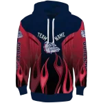 personalized gonzaga bulldogs flame design blue hoodie best selling