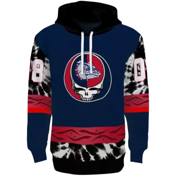 personalized gonzaga bulldogs grateful vibes blue hoodie best selling