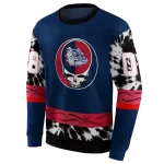 personalized gonzaga bulldogs grateful vibes blue hoodie best selling