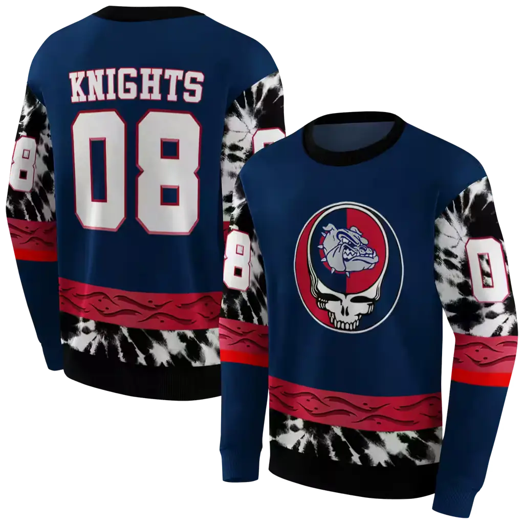 personalized gonzaga bulldogs grateful vibes blue hoodie premium grade personalized gonzaga bulldogs grateful vibes blue hoodie premium grade