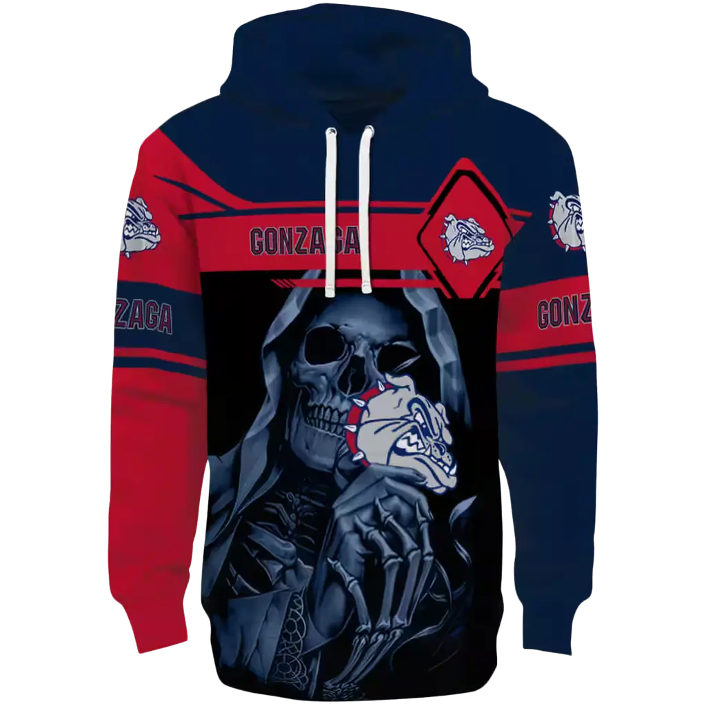 personalized gonzaga bulldogs grim reaper blue black hoodie best selling personalized gonzaga bulldogs grim reaper blue black hoodie best selling