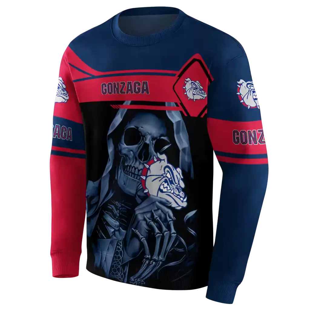 personalized gonzaga bulldogs grim reaper blue black hoodie new arrival personalized gonzaga bulldogs grim reaper blue black hoodie new arrival