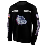 personalized gonzaga bulldogs punisher skull black hoodie best selling