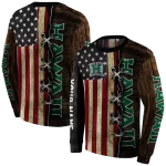 personalized hawaii rainbow warriors american pride hoodie best selling