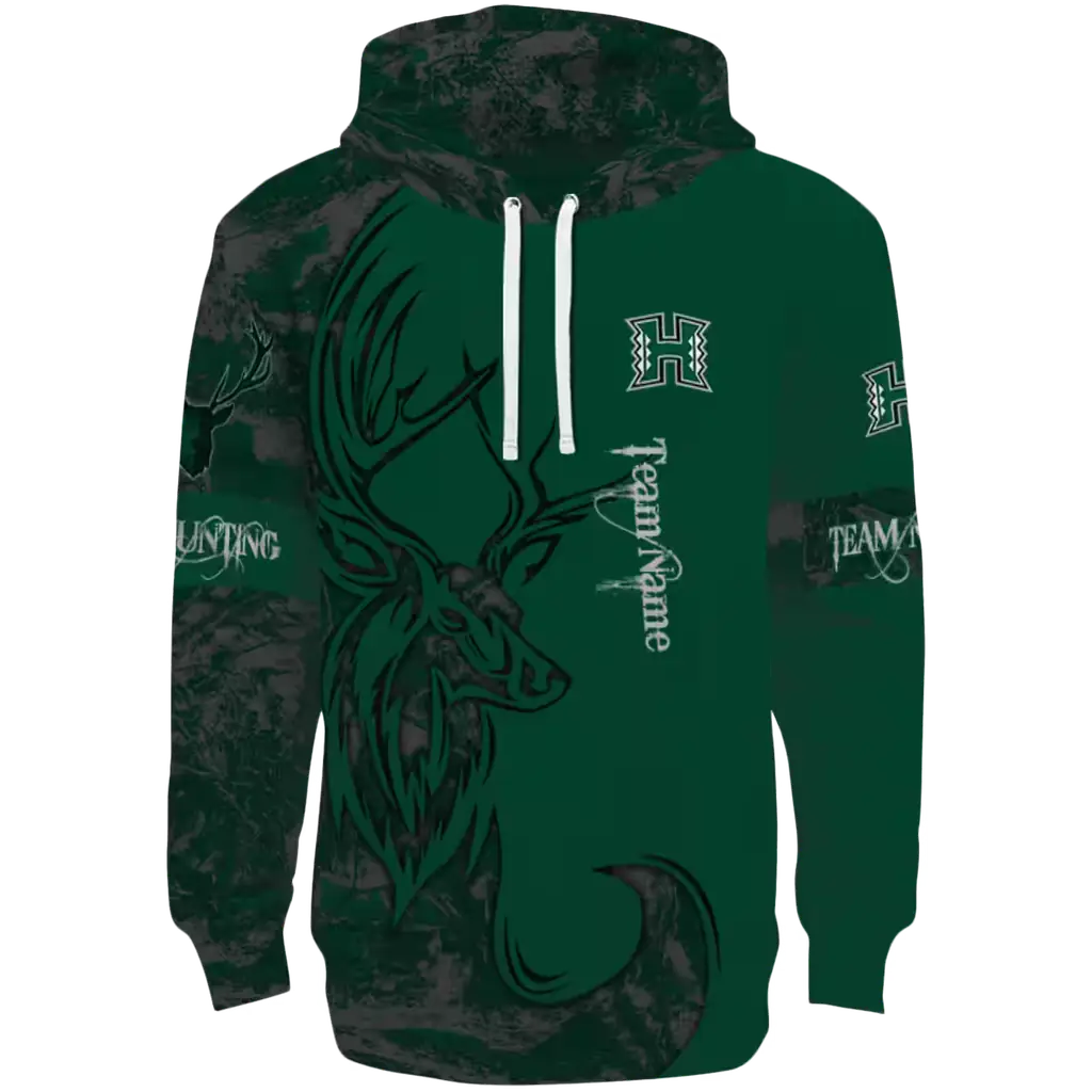 personalized hawaii rainbow warriors deer silhouette green hoodie best selling personalized hawaii rainbow warriors deer silhouette green hoodie best selling