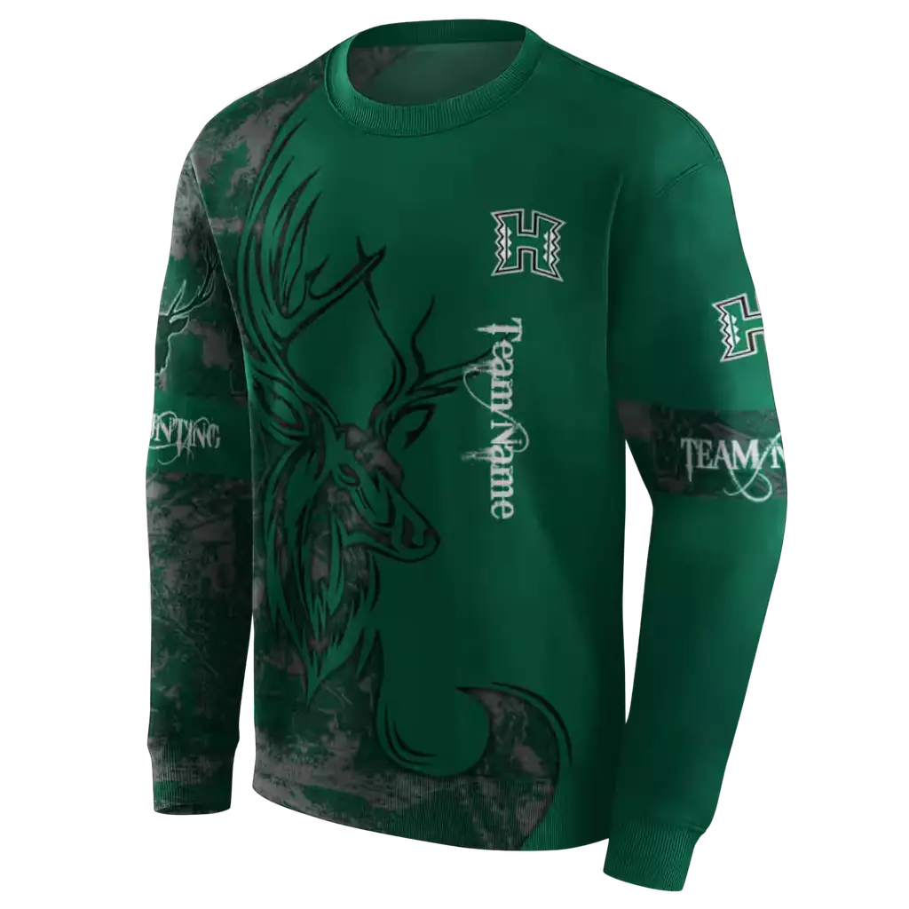 personalized hawaii rainbow warriors deer silhouette green hoodie new arrival personalized hawaii rainbow warriors deer silhouette green hoodie new arrival