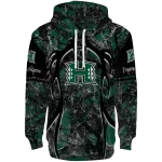 personalized hawaii rainbow warriors hunting theme green black hoodie best selling
