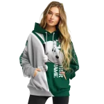 personalized hawaii rainbow warriors peeking snoopy green hoodie best selling