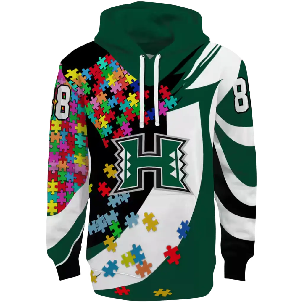 personalized hawaii rainbow warriors puzzle pieces green hoodie best selling personalized hawaii rainbow warriors puzzle pieces green hoodie best selling