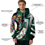 personalized hawaii rainbow warriors puzzle pieces green hoodie best selling