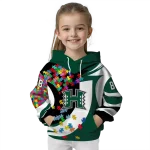 personalized hawaii rainbow warriors puzzle pieces green hoodie best selling