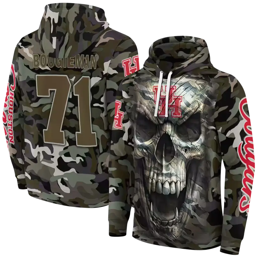 personalized houston cougars camo skull hoodie fashion forward personalized houston cougars camo skull hoodie fashion forward