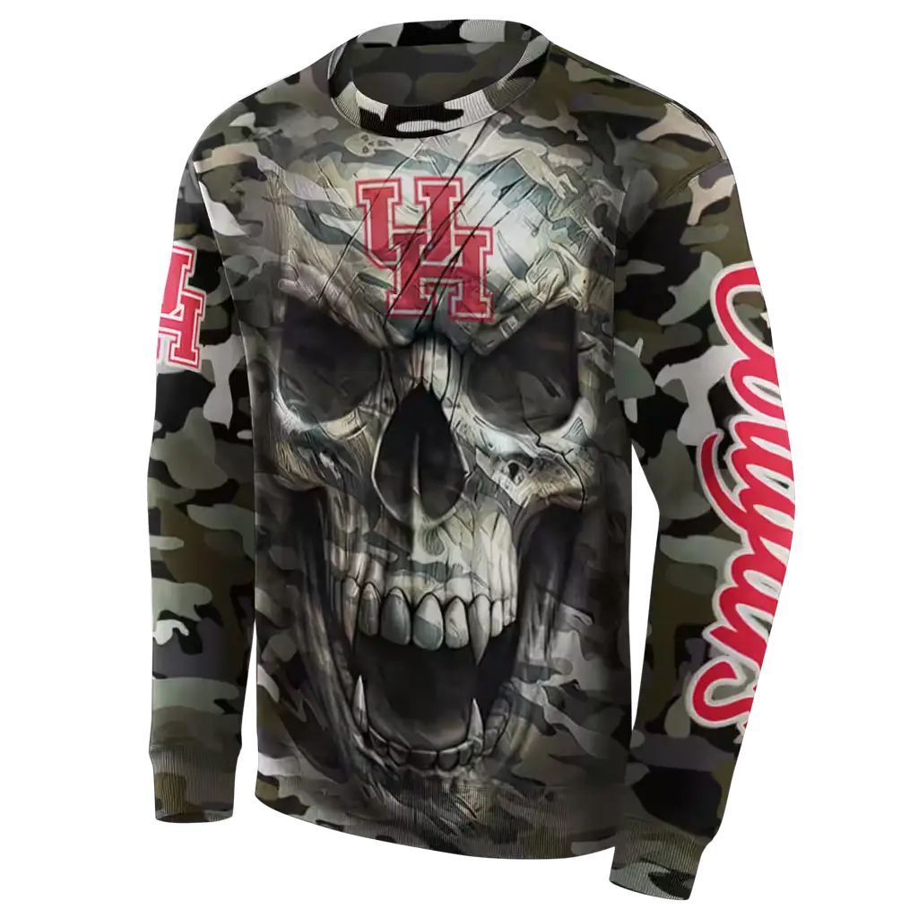 personalized houston cougars camo skull hoodie new arrival personalized houston cougars camo skull hoodie new arrival