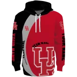 personalized houston cougars minimalist design red black hoodie best selling