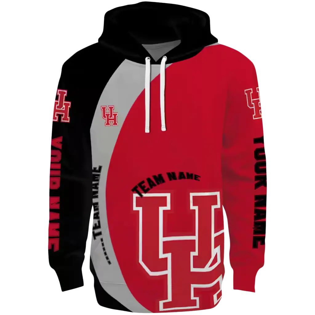 personalized houston cougars minimalist design red black hoodie best selling personalized houston cougars minimalist design red black hoodie best selling