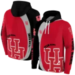 personalized houston cougars minimalist design red black hoodie best selling