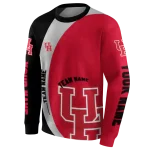 personalized houston cougars minimalist design red black hoodie best selling