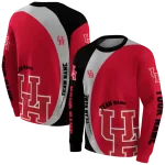personalized houston cougars minimalist design red black hoodie best selling