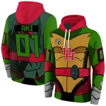 personalized houston cougars superhero armor red green hoodie best selling