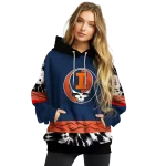 personalized illinois fighting illini grateful vibes blue hoodie best selling