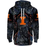 personalized illinois fighting illini hunting theme blue black hoodie best selling
