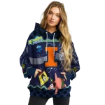 personalized illinois fighting illini spongebob patrick star blue navy hoodie best selling