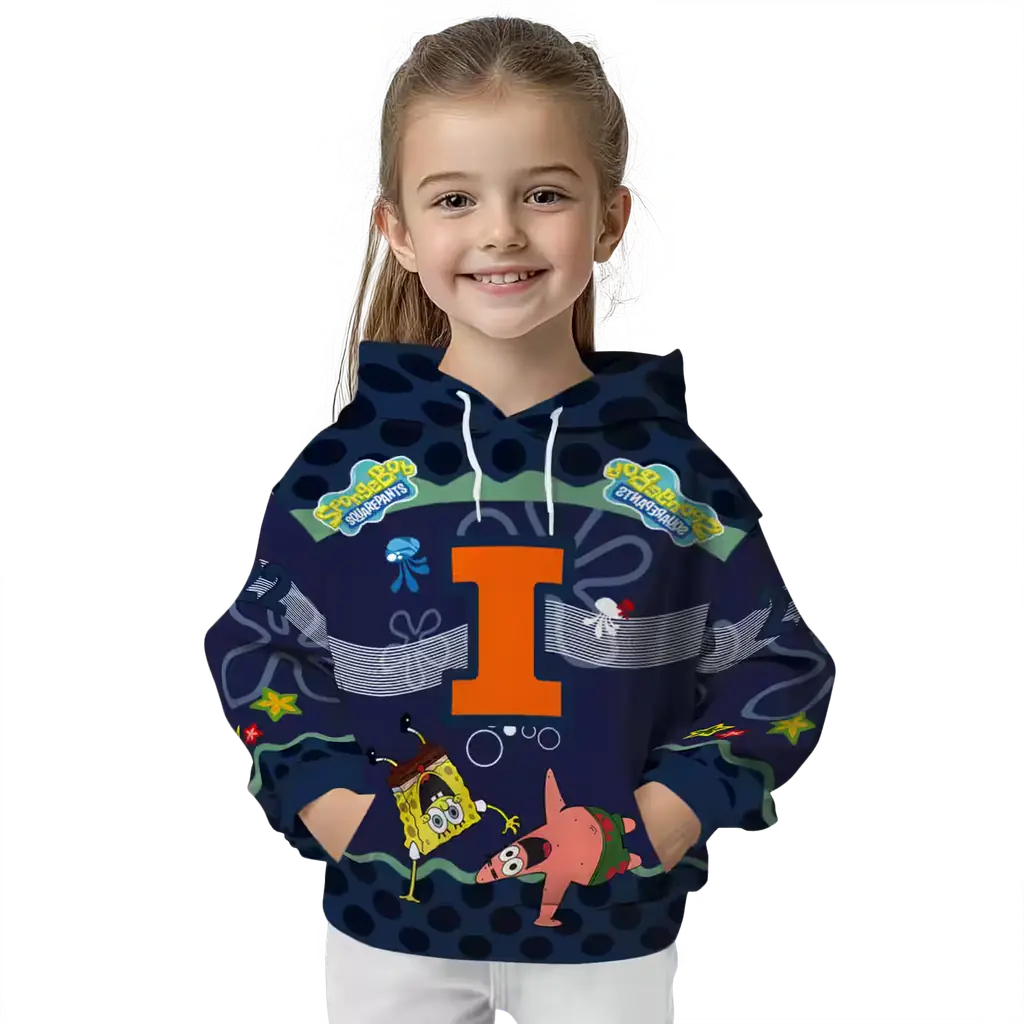 personalized illinois fighting illini spongebob patrick star blue navy hoodie top rated personalized illinois fighting illini spongebob patrick star blue navy hoodie top rated