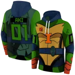 personalized illinois fighting illini superhero armor blue green hoodie best selling