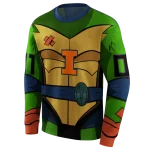 personalized illinois fighting illini superhero armor blue green hoodie best selling