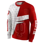 personalized indiana hoosiers abstract shape red hoodie best selling