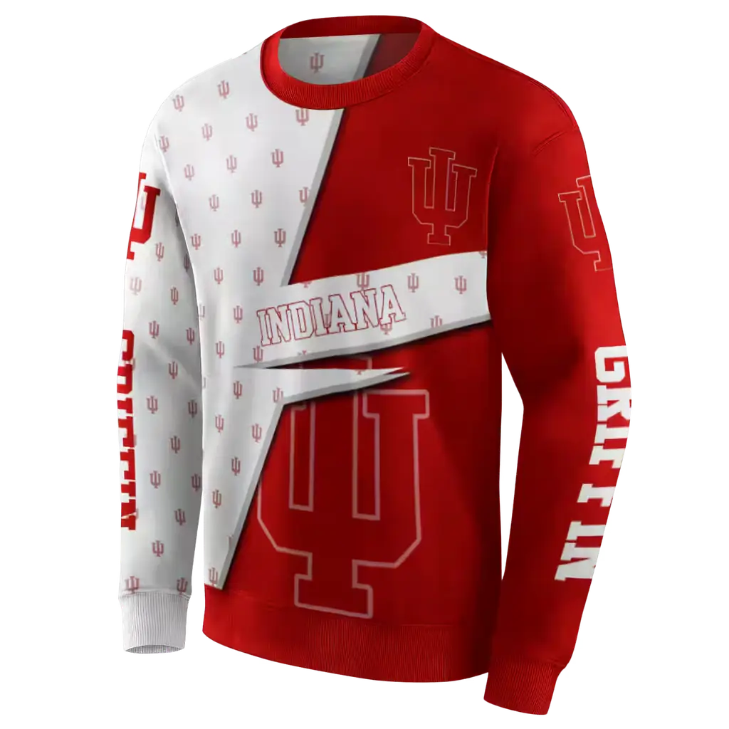 personalized indiana hoosiers abstract shape red hoodie new arrival personalized indiana hoosiers abstract shape red hoodie new arrival
