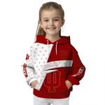 personalized indiana hoosiers abstract shape red hoodie best selling